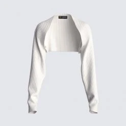 FINESSE Penny Knit Shrug Tops