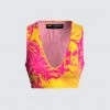 FINESSE Beverly Tropical Print Top Tops