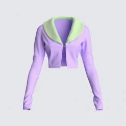 FINESSE Tops Cici Fur Trim Sweater