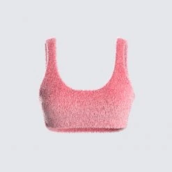 FINESSE Joss Knit Scoop Neck Cropped Top