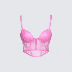 Mayer Abigail Pink Corset Top