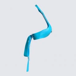 FINESSE Tops Paola Metallic Jersey Butterfly Trim Halter Top