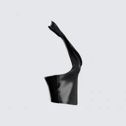 FINESSE Tops Jaxon Black Leather Top 8 FINESSE Tops Jaxon Black Leather Top