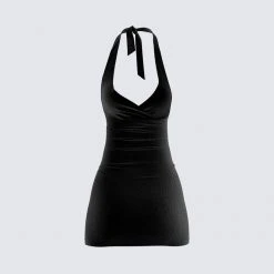 FINESSE Dani Velvet Mini Dress Dresses