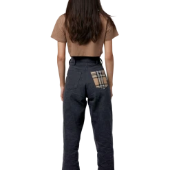 FINESSE Burbie Laced-Up Plaid Pants Bottoms 9 FINESSE Burbie Laced-Up Plaid Pants Bottoms