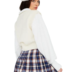 FINESSE Bella Princess Plaid Pleated Skirt