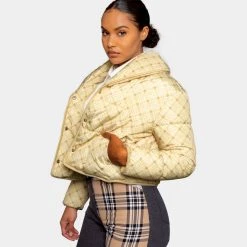 FINESSE Outerwear Burbie Checkered Puffer