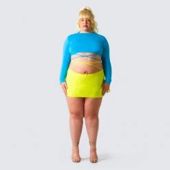 FINESSE Bottoms Cameron Yellow Mini Skirt 11 FINESSE Bottoms Cameron Yellow Mini Skirt