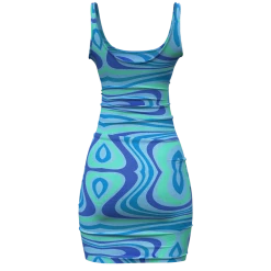 FINESSE Cher Psychedelic Sweater Dress Dresses