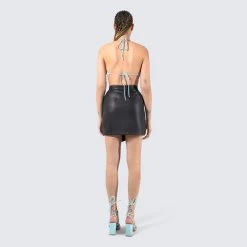 FINESSE Charlie Leather Mini Skirt