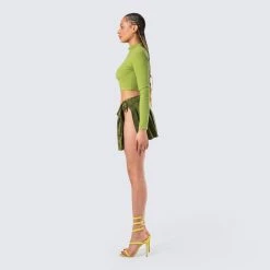 FINESSE Adin Pleated Knit Skirt 12 FINESSE Adin Pleated Knit Skirt