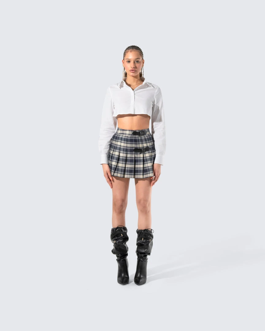 FINESSE Tops Chloe Cropped Shirt 6 FINESSE Tops Chloe Cropped Shirt