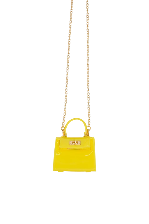 FINESSE Yellow Glossy Mini Bag Accessories