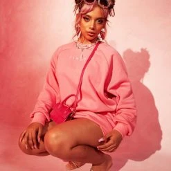 FINESSE Randi Heart Eyes Sweatshirt Dress Tops