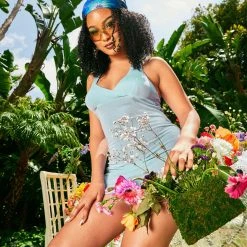 FINESSE Dani Blueberry Halter Dress Dresses