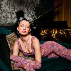 FINESSE Bottoms Cara Rainbow Knit Pants