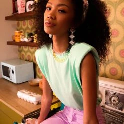 FINESSE Lily Shoulder Pad Top