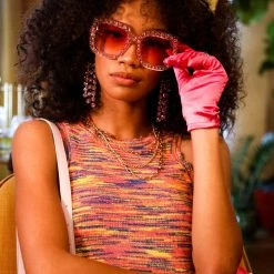 FINESSE Tops Kristi Kaleidoscopic Top