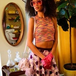 FINESSE Kristi Eat Your Heart Out Skirt