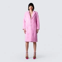 FINESSE Outerwear Margot Faux Fur Midi Coat