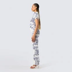 FINESSE Dawn Tiger Print Top