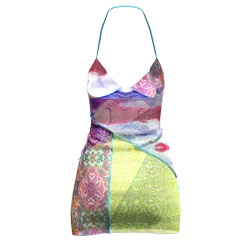 FINESSE Dresses Erin Rainbow Sherbet Dress