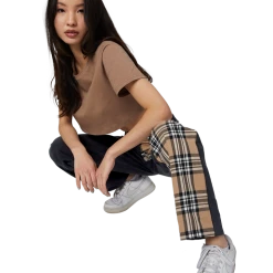 FINESSE Burbie Laced-Up Plaid Pants Bottoms 11 FINESSE Burbie Laced-Up Plaid Pants Bottoms