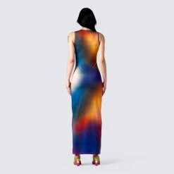 FINESSE Dresses Finn Multi Print Maxi Dress