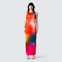 FINESSE Dresses Finn Multi Print Maxi Dress