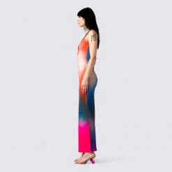 FINESSE Dresses Finn Multi Print Maxi Dress