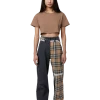 FINESSE Burbie Laced-Up Plaid Pants Bottoms
