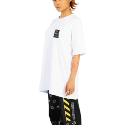FINESSE Tops Jacko Patched Up Oversized Tee White