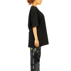 FINESSE Jacko Patched Up Oversized Tee Black Tops