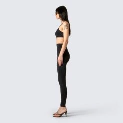 FINESSE Allison Black Jersey Crop Top