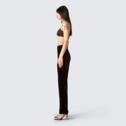 FINESSE Sets Addison Black Top & Pant Set