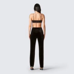 FINESSE Addison Black Rhinestone Trim Top 12 FINESSE Addison Black Rhinestone Trim Top