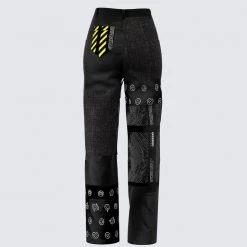 FINESSE Jacko Printed Patchwork Pants Bottoms