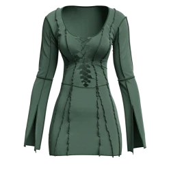 FINESSE Dresses Karlie Lace Up Boss Dress