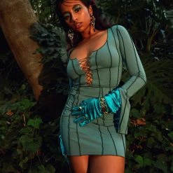 FINESSE Dresses Karlie Lace Up Boss Dress