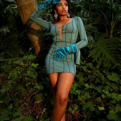 FINESSE Dresses Karlie Lace Up Boss Dress