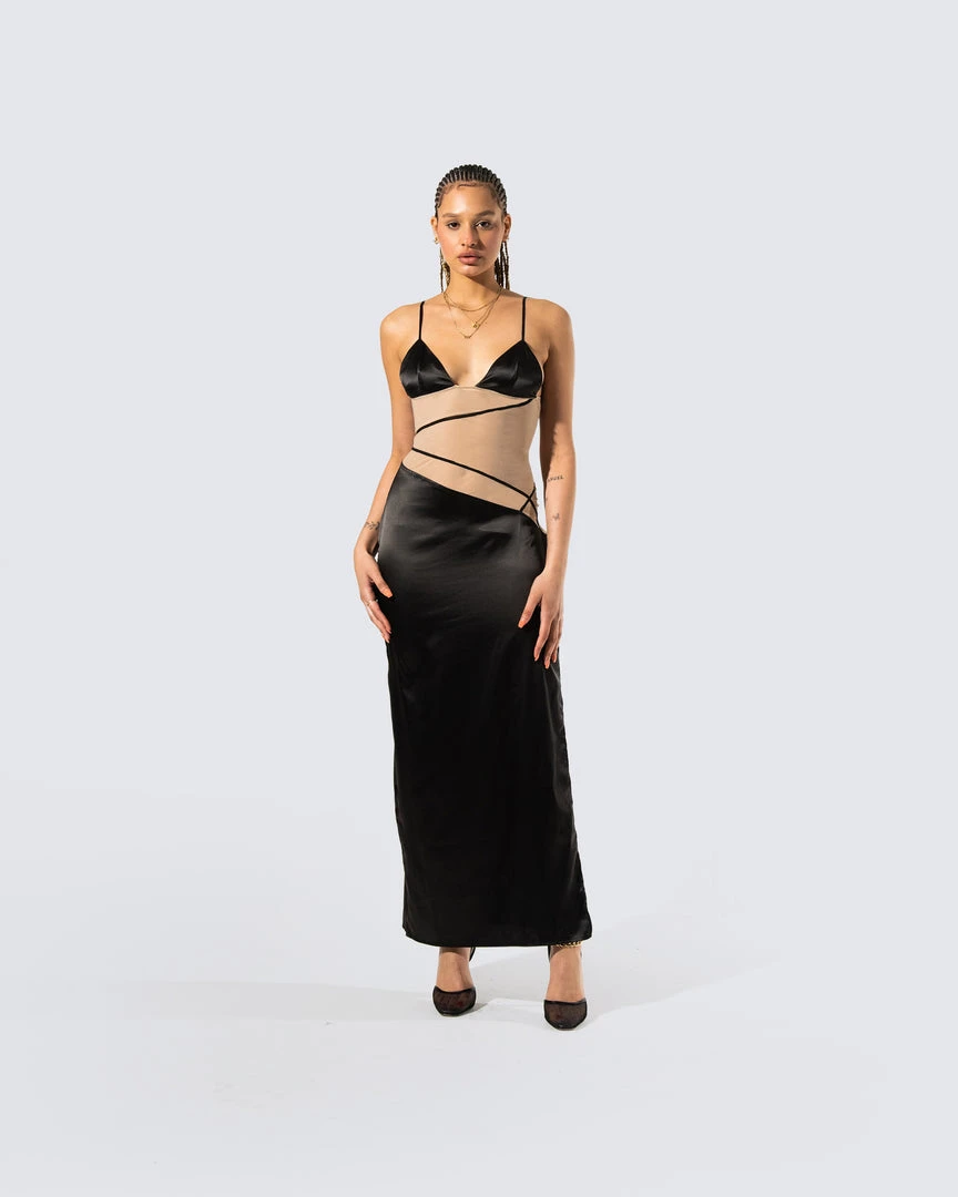FINESSE Lia Sheer Dress Dresses 6 FINESSE Lia Sheer Dress Dresses