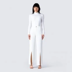 FINESSE Tops Meghan White Backless Bodysuit