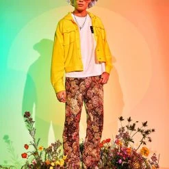 FINESSE Chado Florally Yours Jacquard Pants