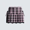 FINESSE Angel Plaid Pleated Skirt Bottoms