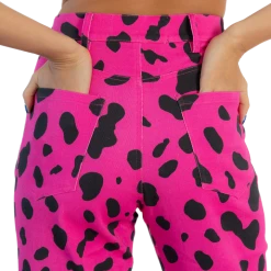 FINESSE Bottoms E Captivated Cow Printed Pants