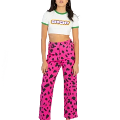 FINESSE Bottoms E Captivated Cow Printed Pants