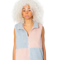 FINESSE Gigi Teddy Checkerboard Vest Tops