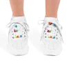 FINESSE Bead-dazzled White Sneakers Accessories