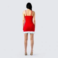 FINESSE Dresses Rocki Red Knit Dress