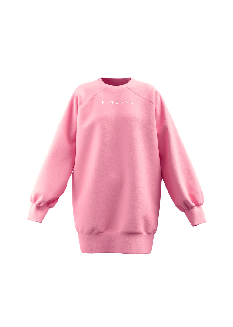 FINESSE Randi Heart Eyes Sweatshirt Dress Tops 5 FINESSE Randi Heart Eyes Sweatshirt Dress Tops